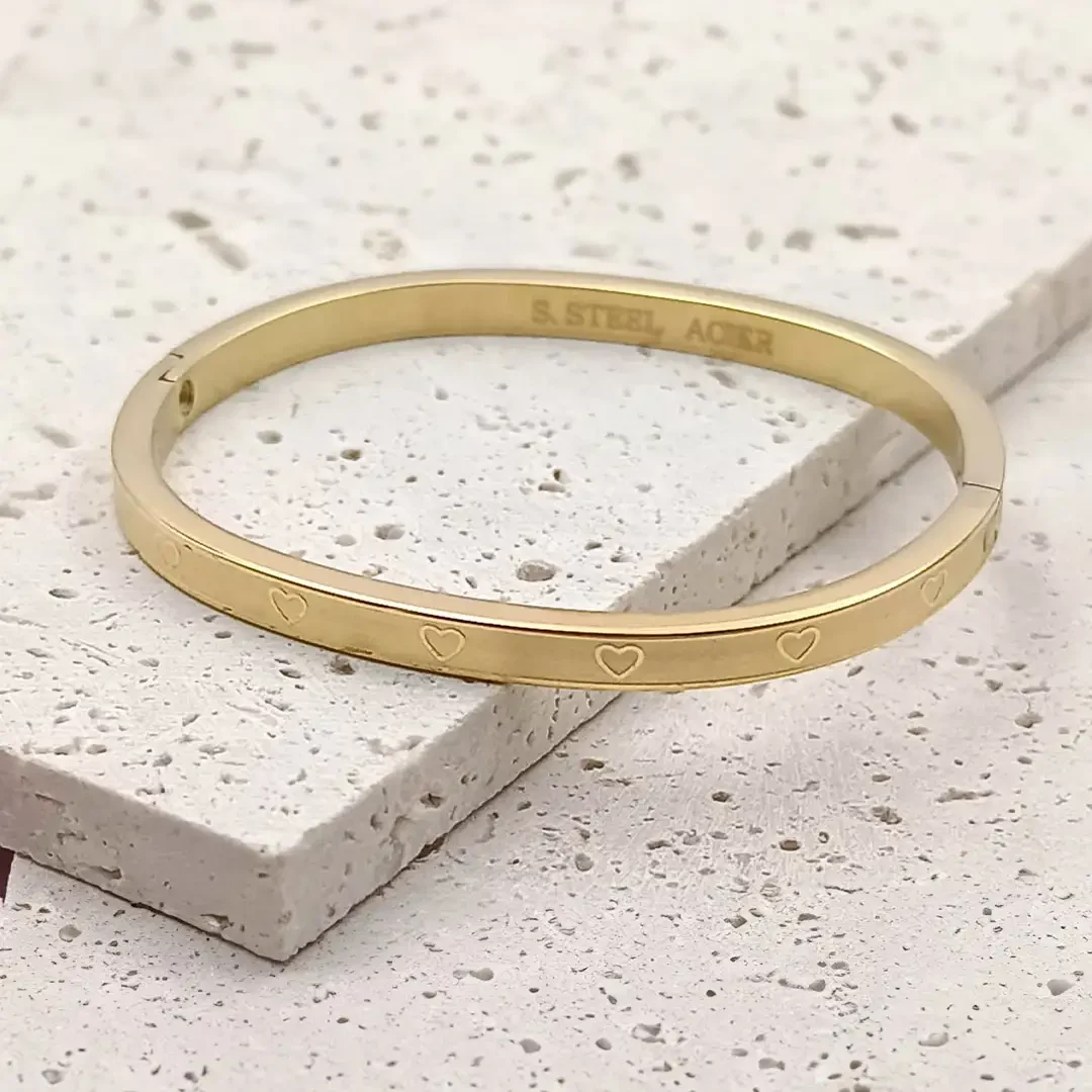 bracelet acier jonc pour petite fille