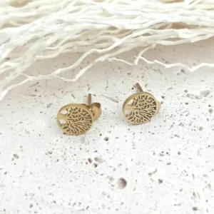 boucles-oreilles-puces-arbre-de-vie-acier-dore-argente