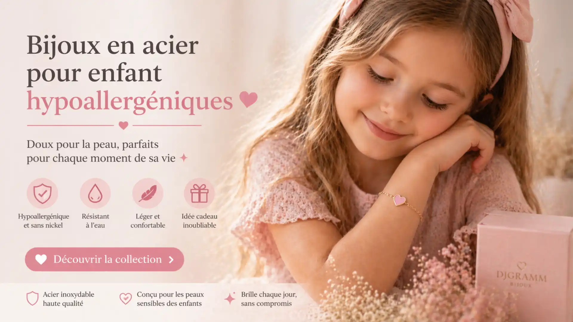 Pourquoi choisir des bijoux en acier inoxydable pour enfants ?