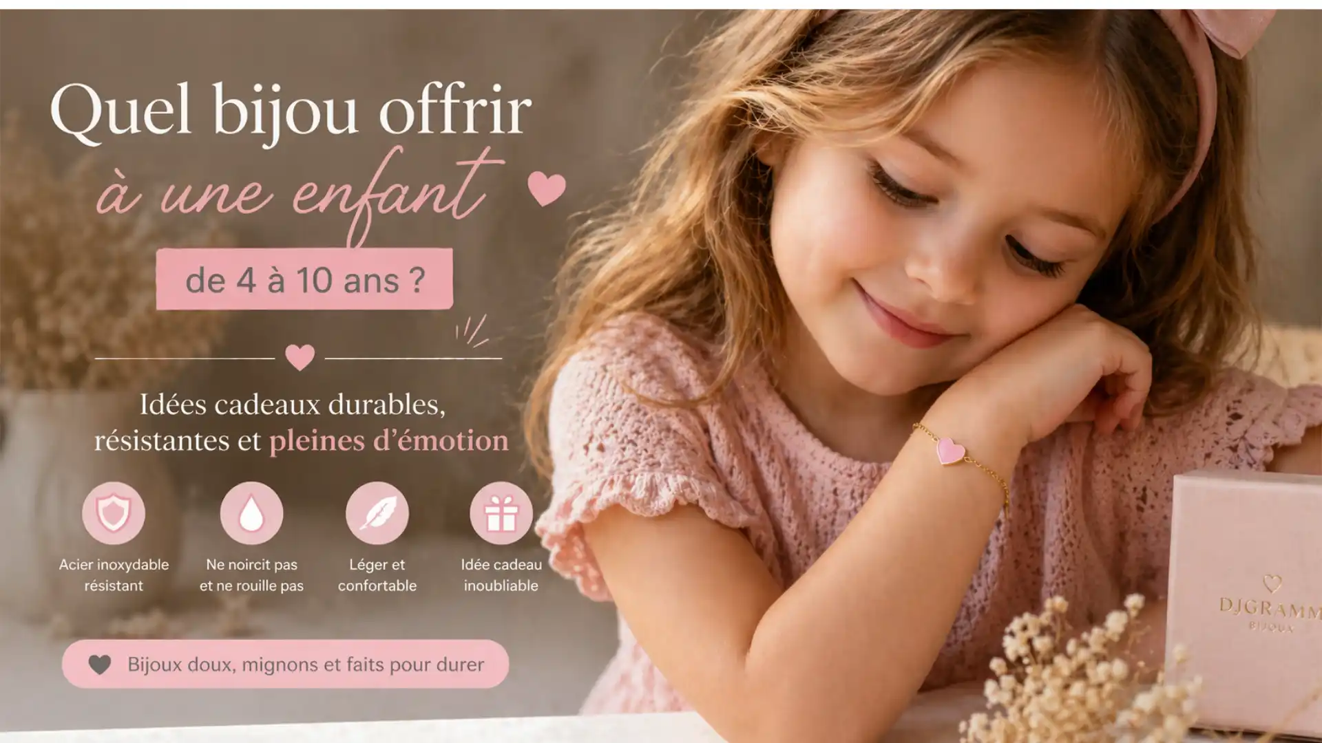 Quel bijou offrir à une fille de 6 à 10 ans ? Guide et idées cadeaux